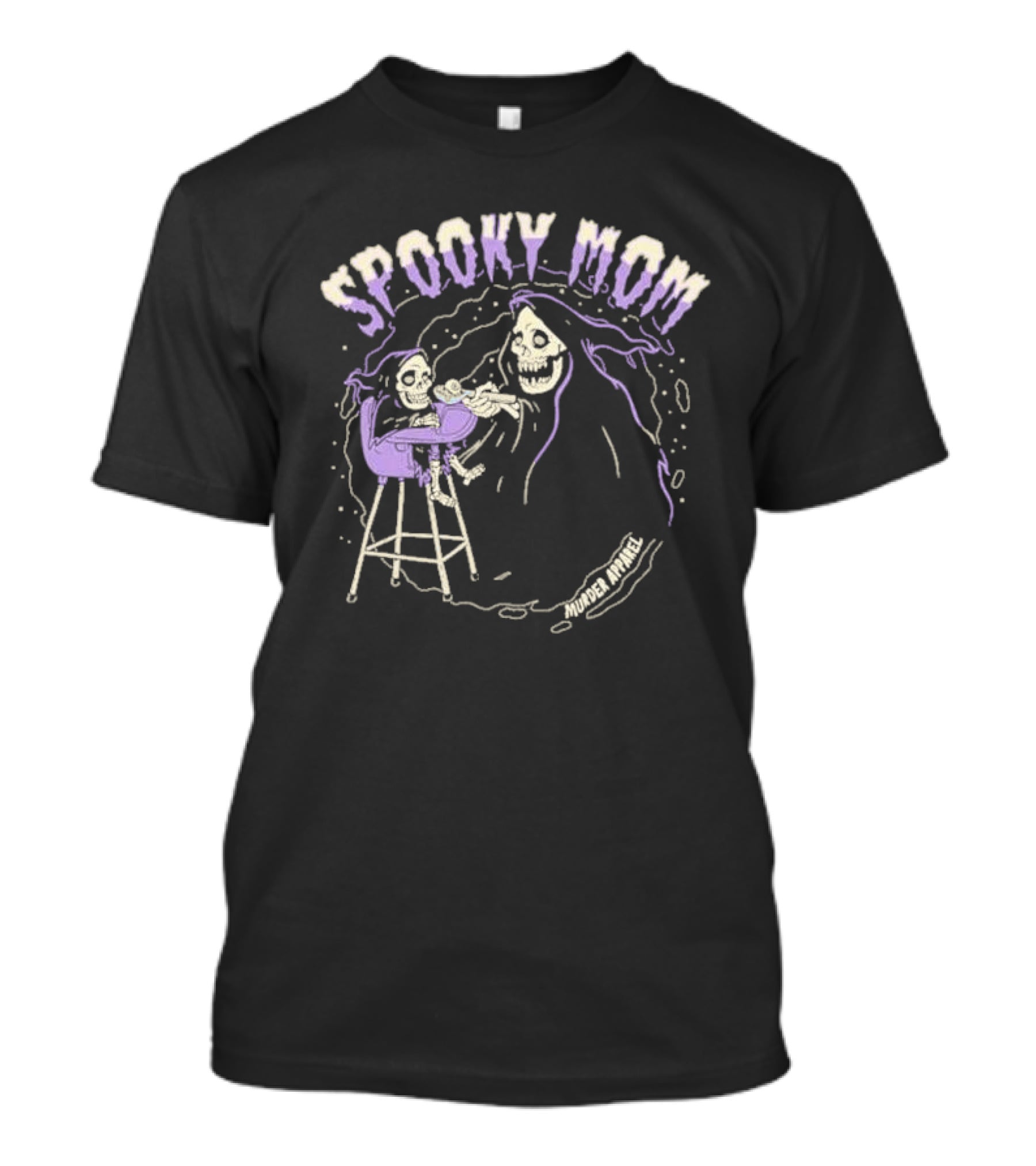 Spooky Mom Murder Apparel Skeletons T-Shirt