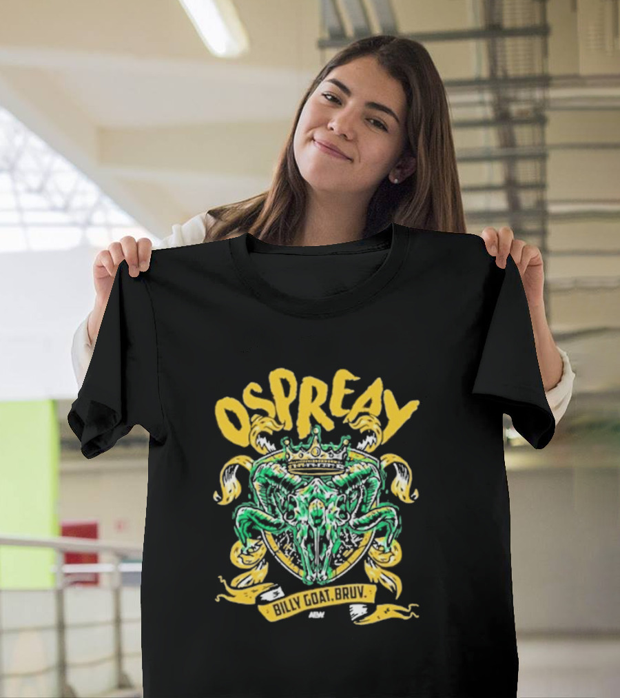 Ospreay Billy Goat, Bruv ADW Crowned Skull T-Shirt