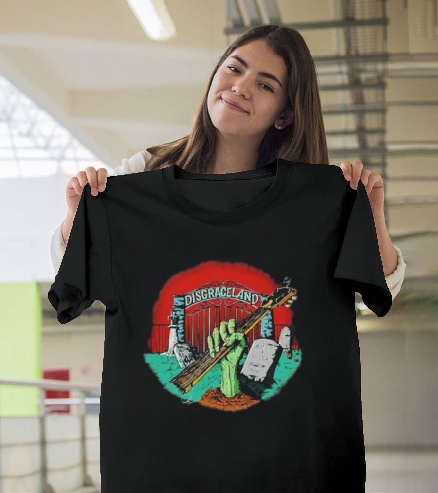 Double Elvis Disgraceland Halloween 2024 Zombie Guitar T-Shirt