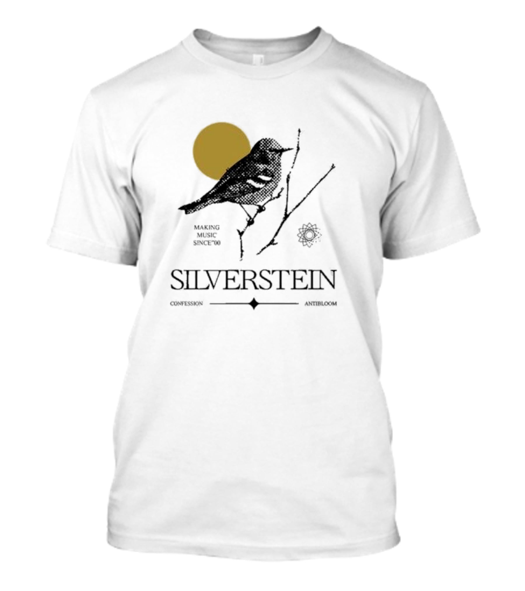 Silverstein Making Music Since '00 Confession Antibloom Bird And Sun T-Shirt