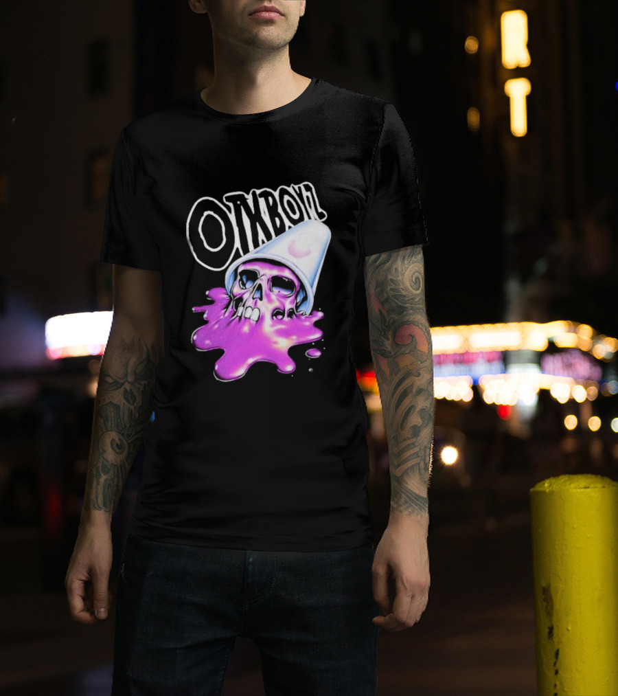OZYBOYZ Geezy World Oil Spill Purple Skull Cup T-Shirt