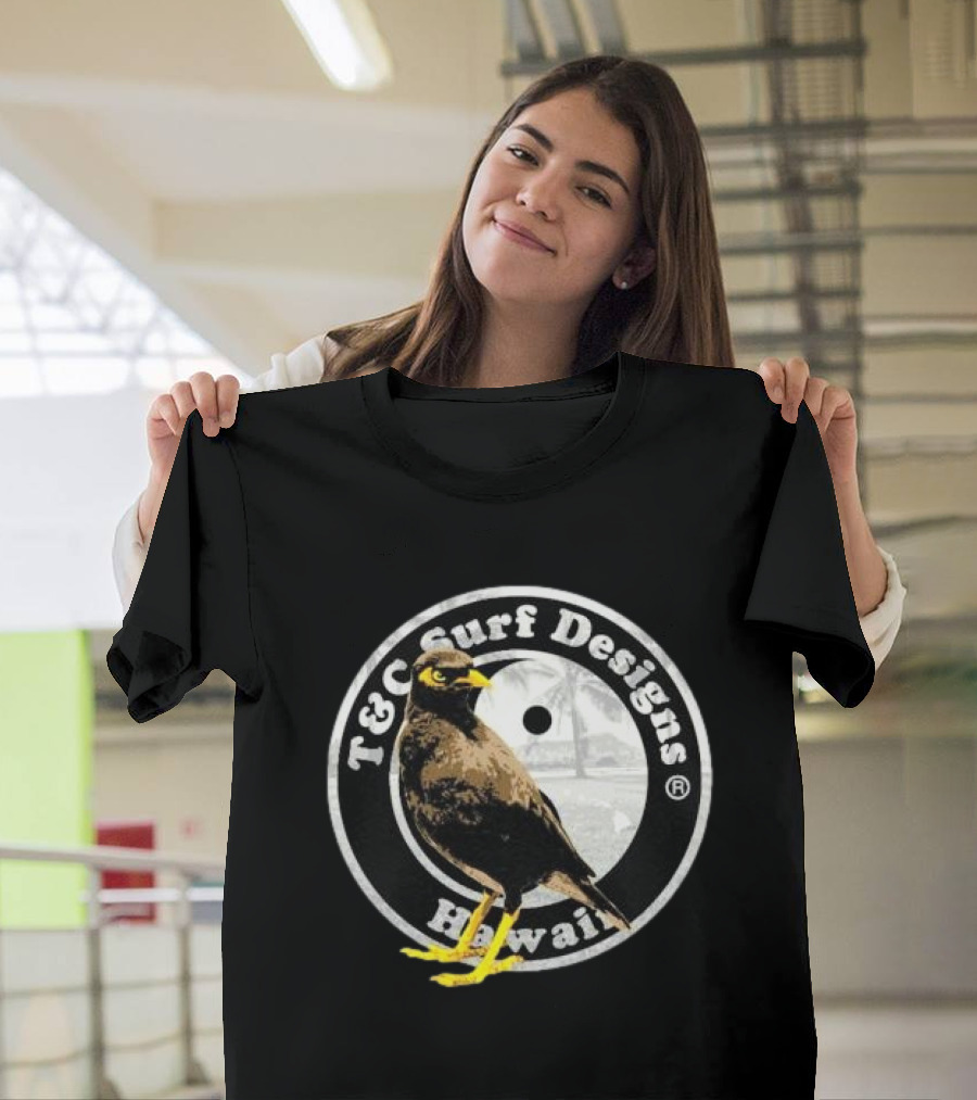 T&C Surf Designs Hawaii Myna Bird Circle T-Shirt