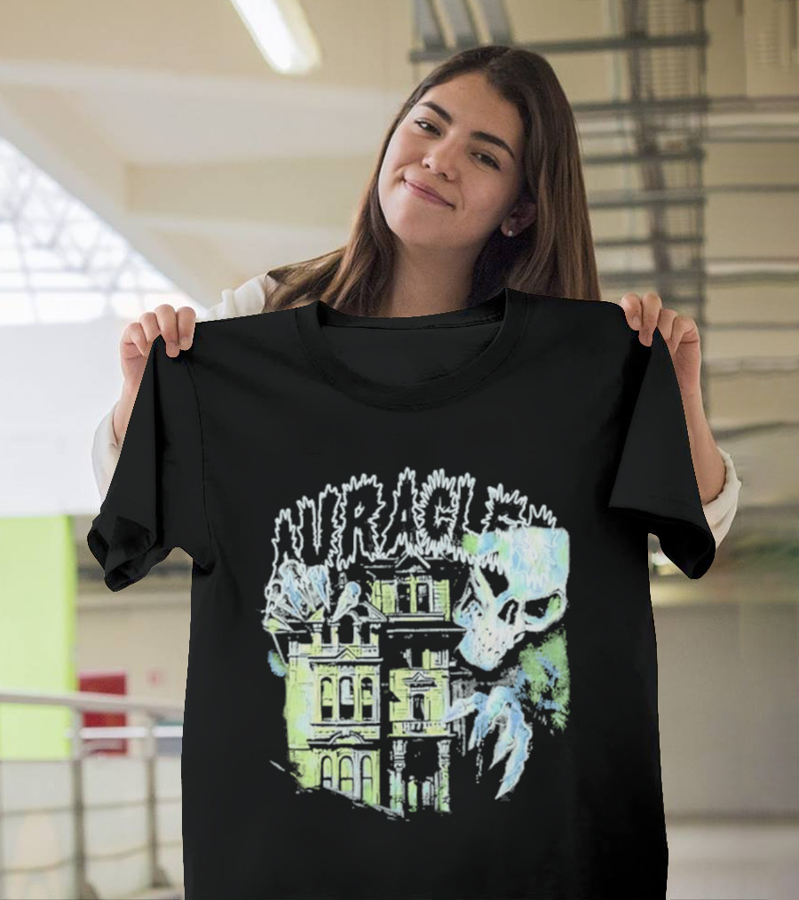 The Auracles Skeleton Haunted House Chris Brown T-Shirt