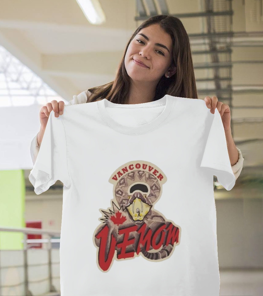 Vancouver Venom Rattlesnake Maple Leaf T-Shirt
