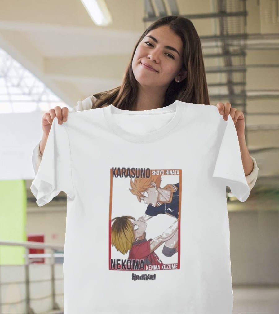Haikyu Karasuno Shoyo Hinata Nekoma Kenma Kozume Dumpster Battle Duo T-Shirt