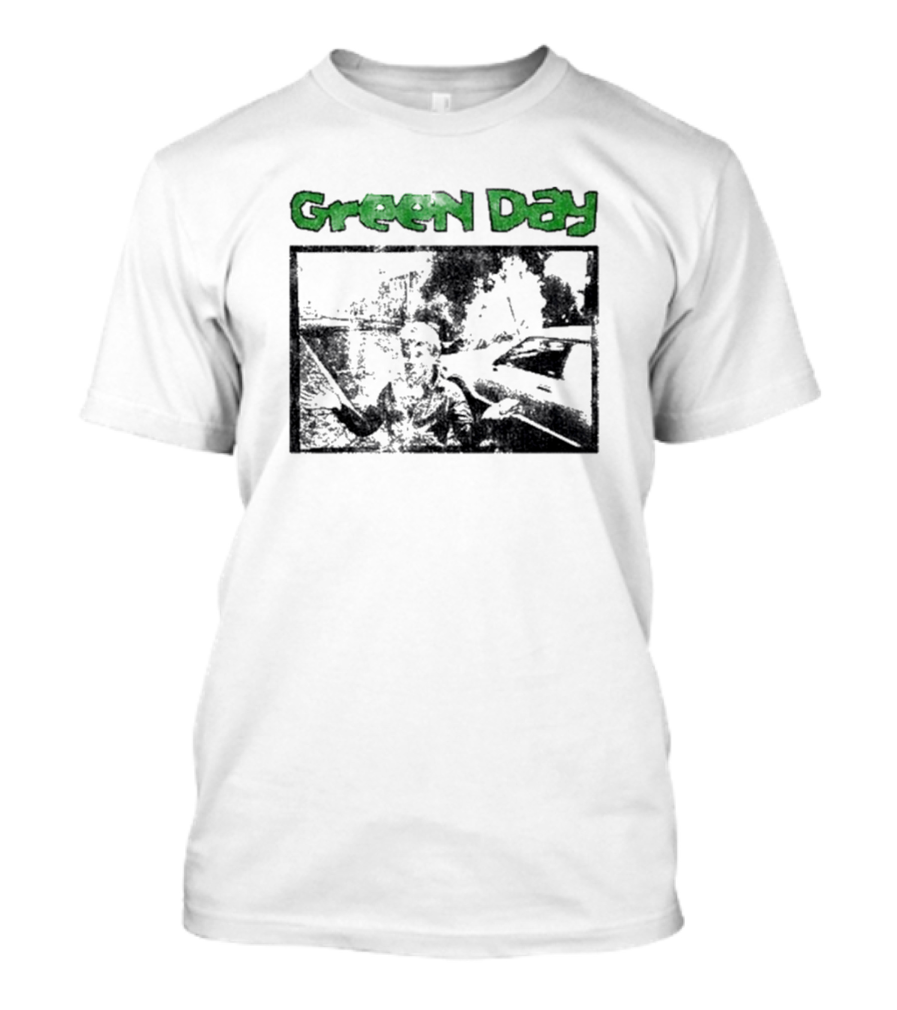 Green Day Vintage Style Graphic With Throwback T-Shirt