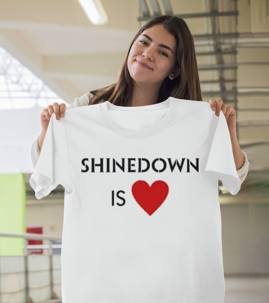 Shinedown Is Heart Shirt Red Love T-Shirt