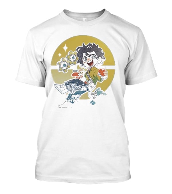 Snifferish Pokemon Trainer With Pokeball And Gears T-Shirt