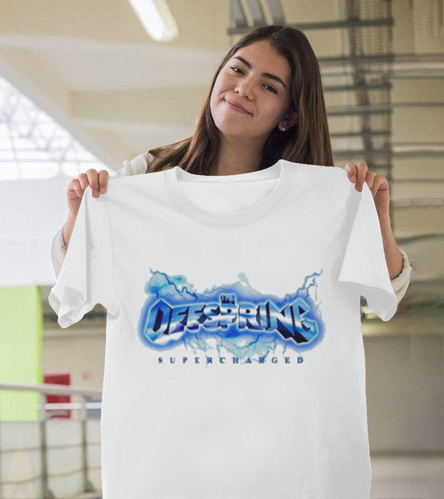 The Offspring Supercharged Electric Blue Lightning T-Shirt
