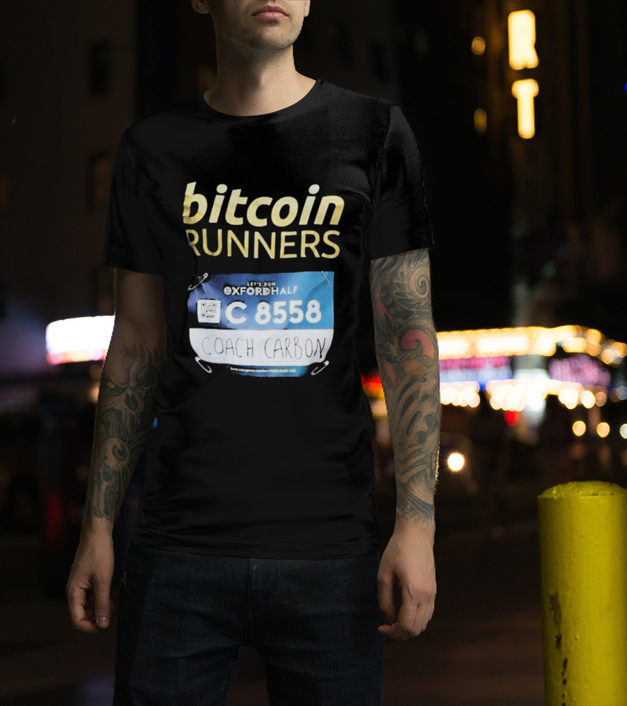 Bitcoin Runners Oxford Half C 8558 Coach Carbon T-Shirt