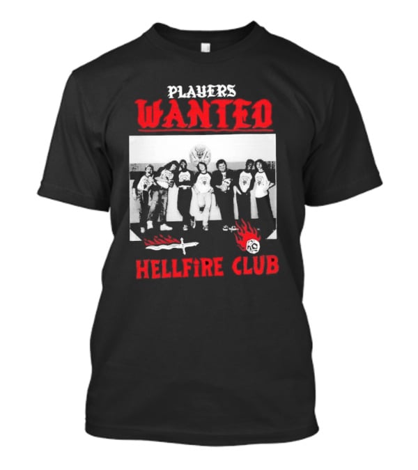Players Wanted Hellfire Club Stranger Things Iconic Group Photo T-Shirt