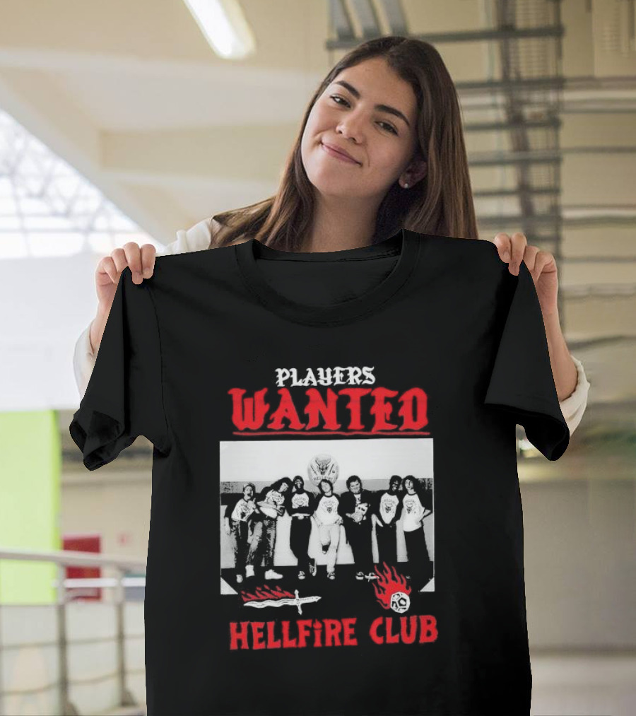 Players Wanted Hellfire Club Stranger Things Iconic Group Photo T-Shirt
