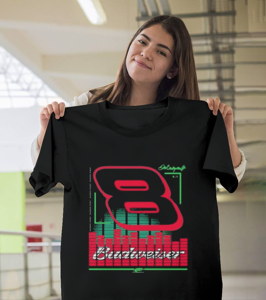 Dale Earnhardt Jr 8 Budweiser Racing Graphics T-Shirt