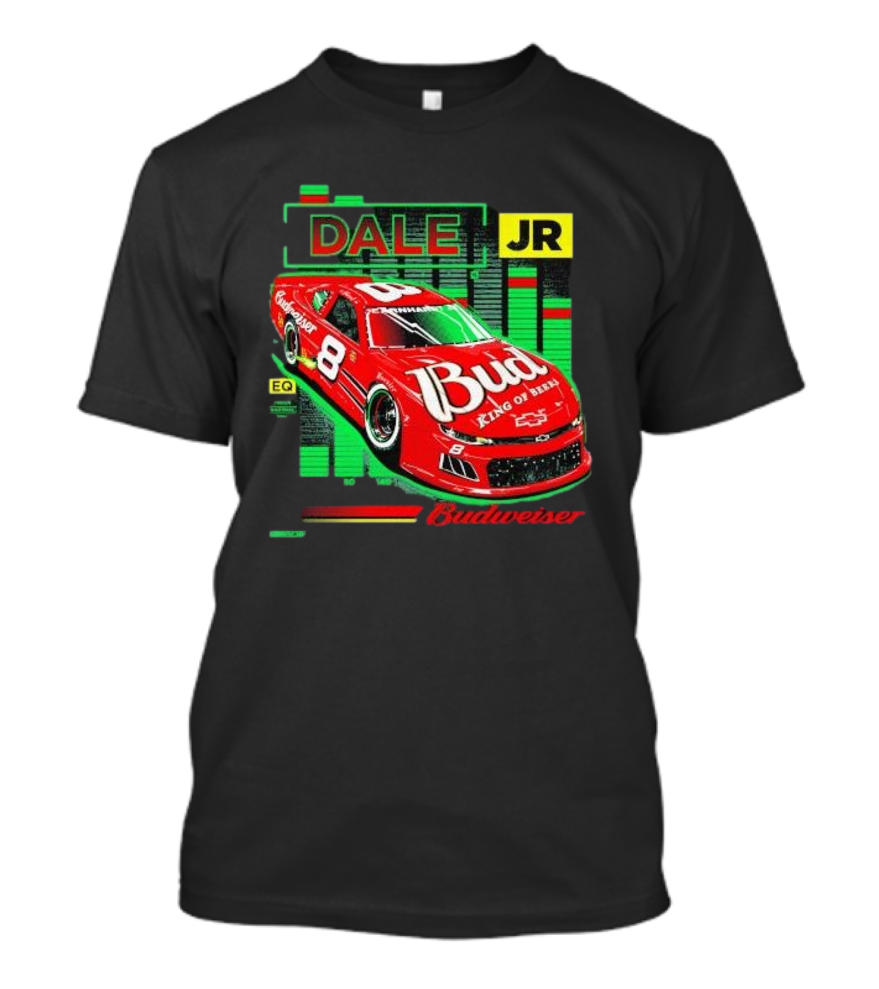 Dale Jr 8 Bud King Of Beers Budweiser Racing Car T-Shirt
