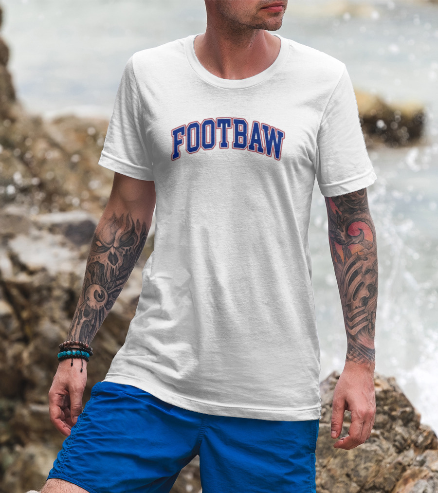 Footbaw Retro Sports Style Crewneck T-Shirt