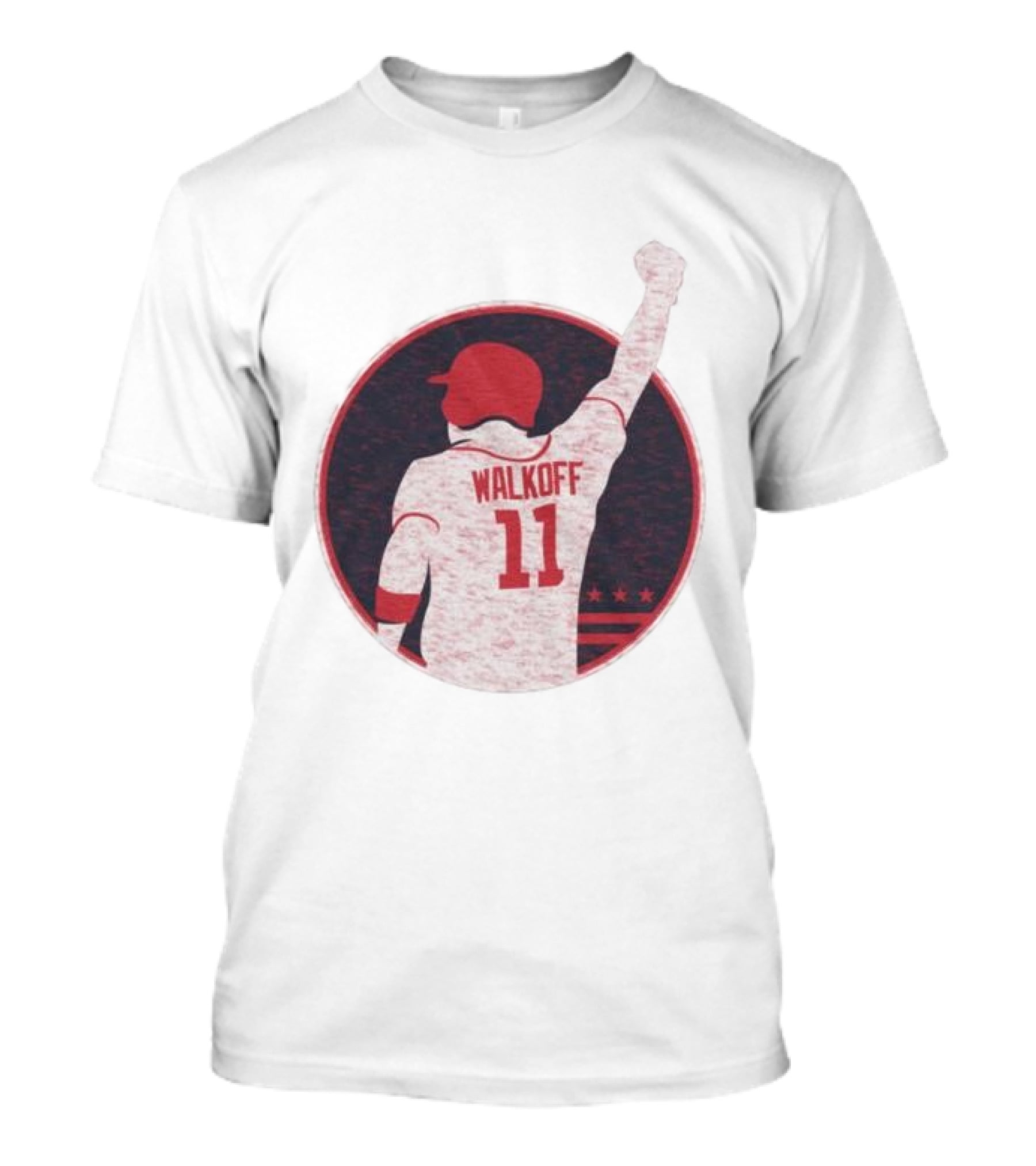 Mr Walkoff 11 Baseball Red Circle T-Shirt