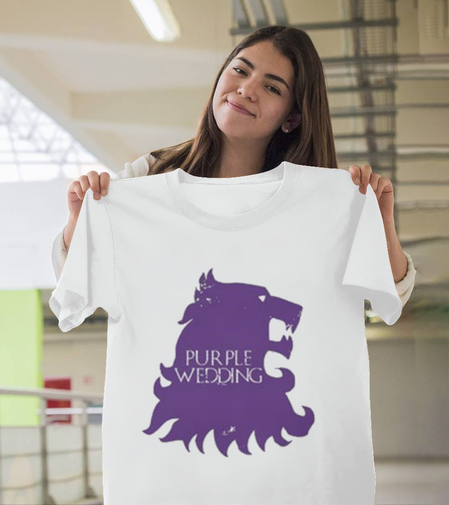 Purple Wedding Lannister Lion Crest T-Shirt