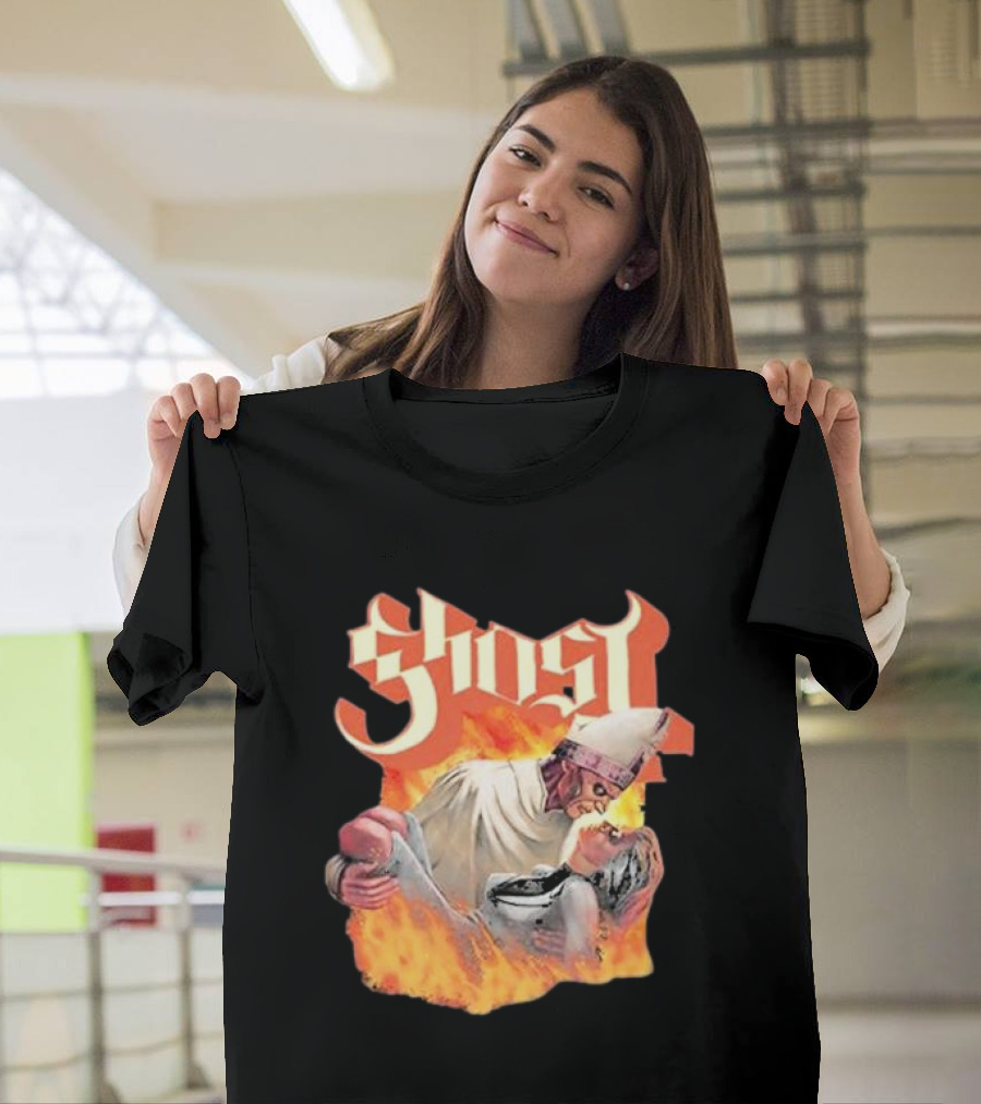 Ghost Nihil Embracing Flames T-Shirt