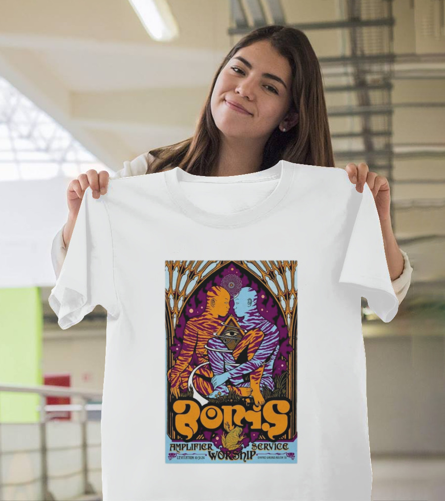 Boris Amplifier Worship Tour Empire Garage Austin TX October 31 2024 Levitation Service T-Shirt