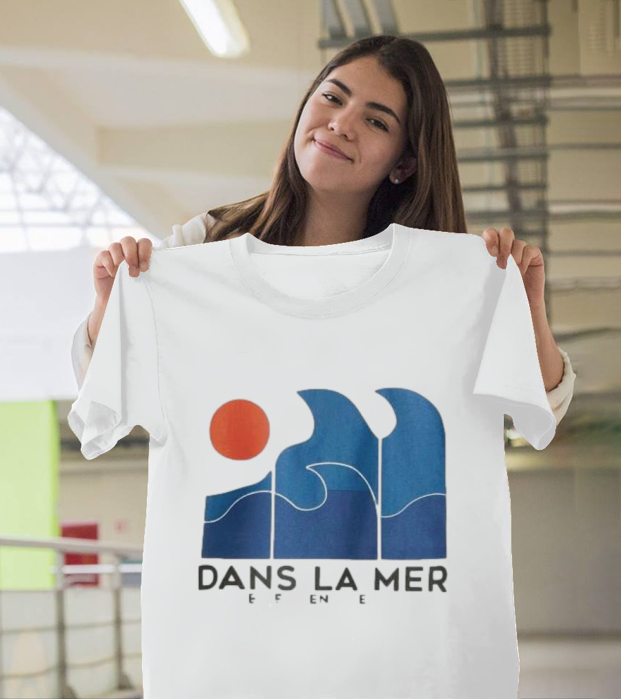 Dans La Mer Waves and Sun T-Shirt