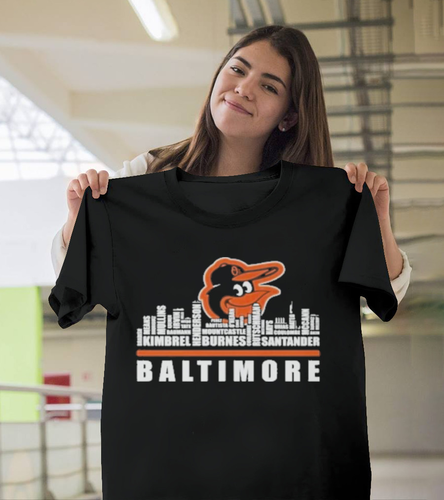 Baltimore Orioles Player Names Kimbrel Henderson Burnes Mountcastle Santander T-Shirt