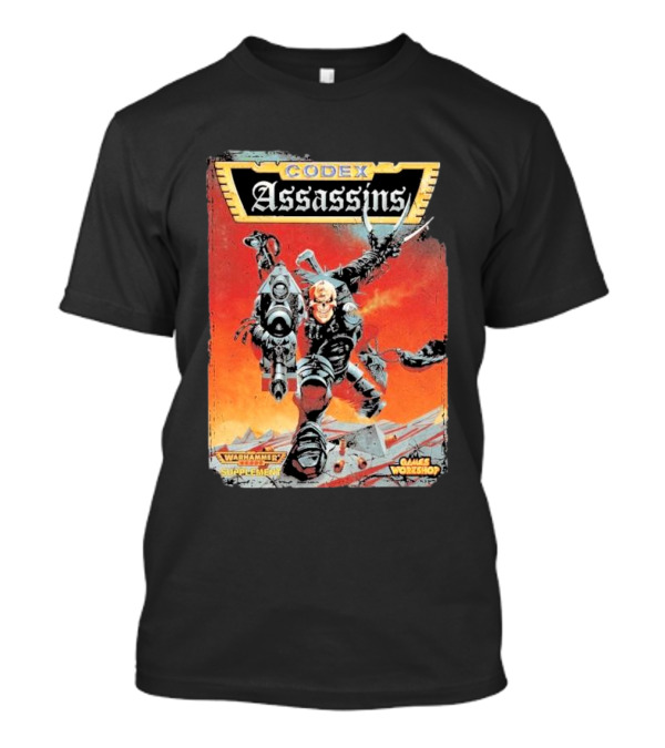 Codex Assassins Warhammer Supplement Games Workshop Warzone T-Shirt