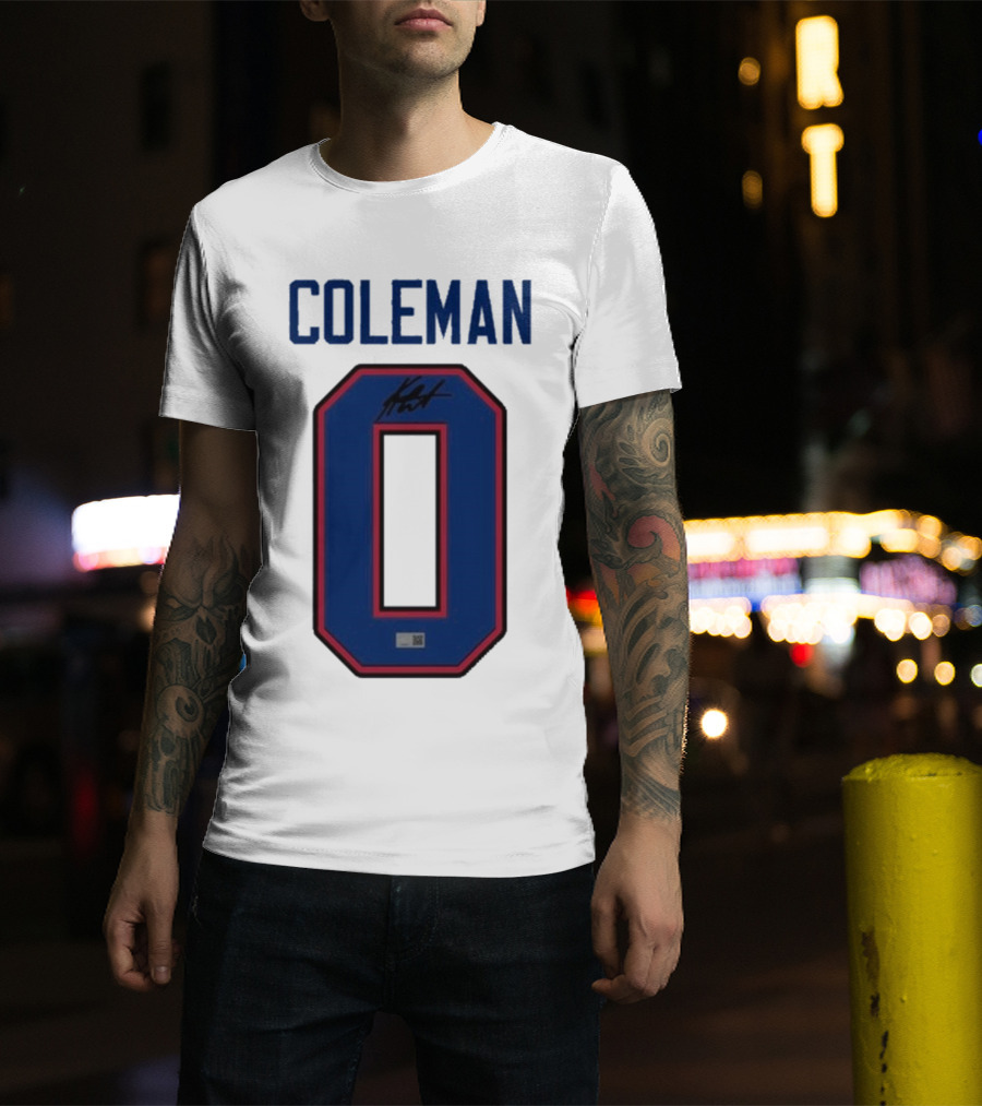 Coleman 0 Autograph Keon Coleman T-Shirt