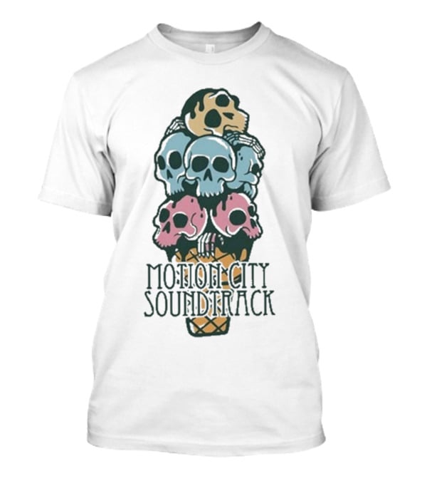 Motion City Soundtrack Ice Cream Skull Tower T-Shirt