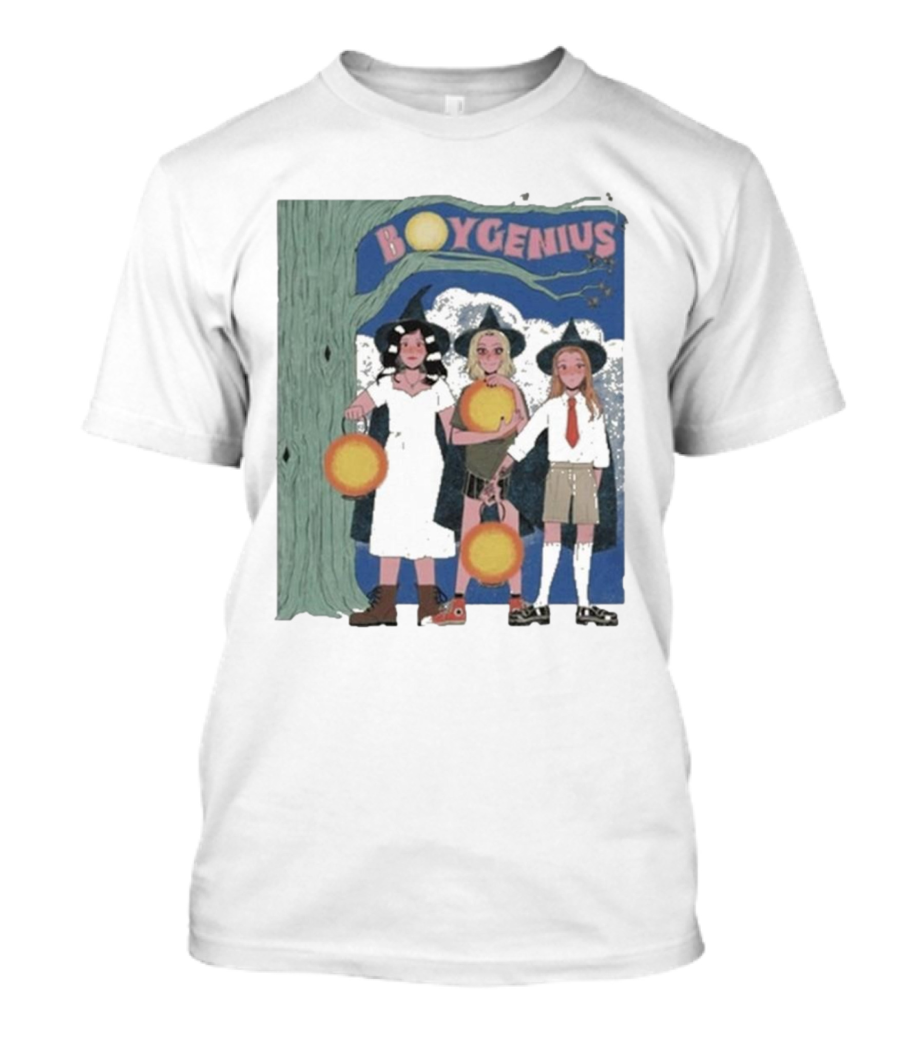 BOYGENIUS Shammao Trio In Witch Hats With Lanterns T-Shirt