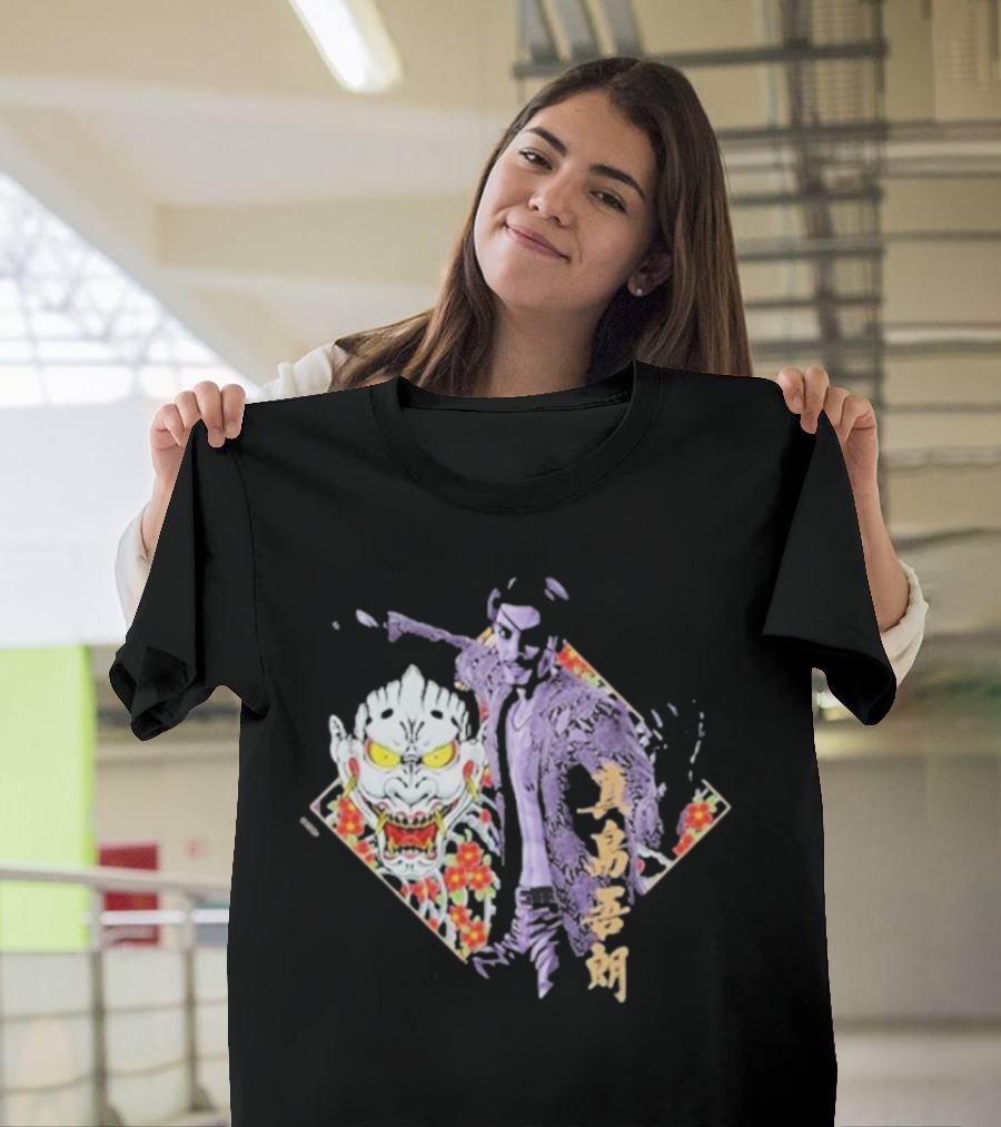 Like A Dragon Yakuza Goro Majima Oni Floral T-Shirt