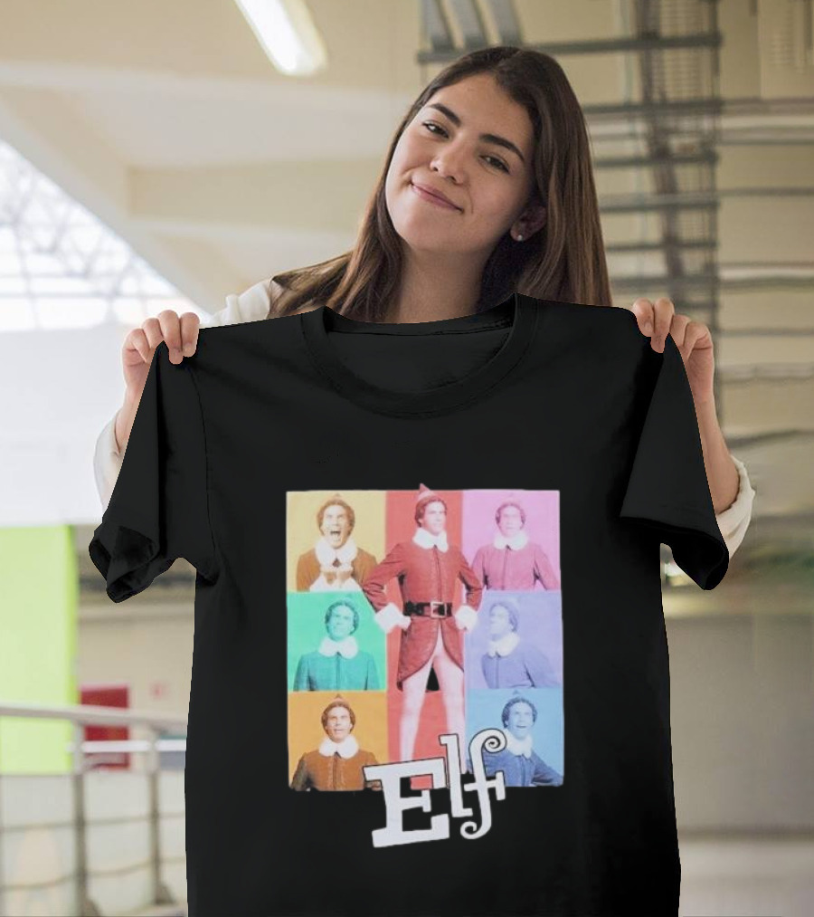 Elf Colorful Pop Art Collage T-Shirt