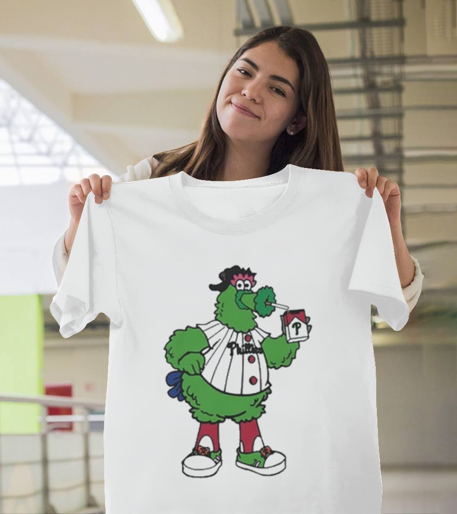 Philadelphia Phillies Mascot Smoking Pirate T-Shirt
