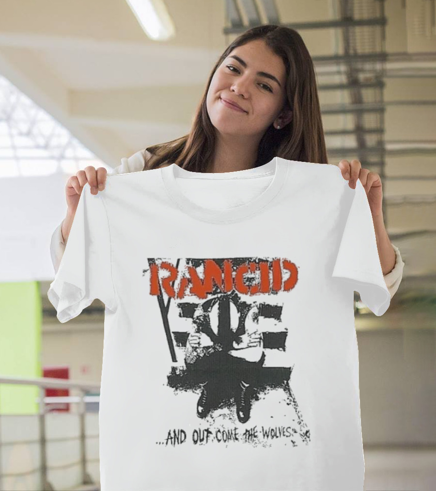 Rancid and Out Come the Wolves Punk Album Cover T-Shirt