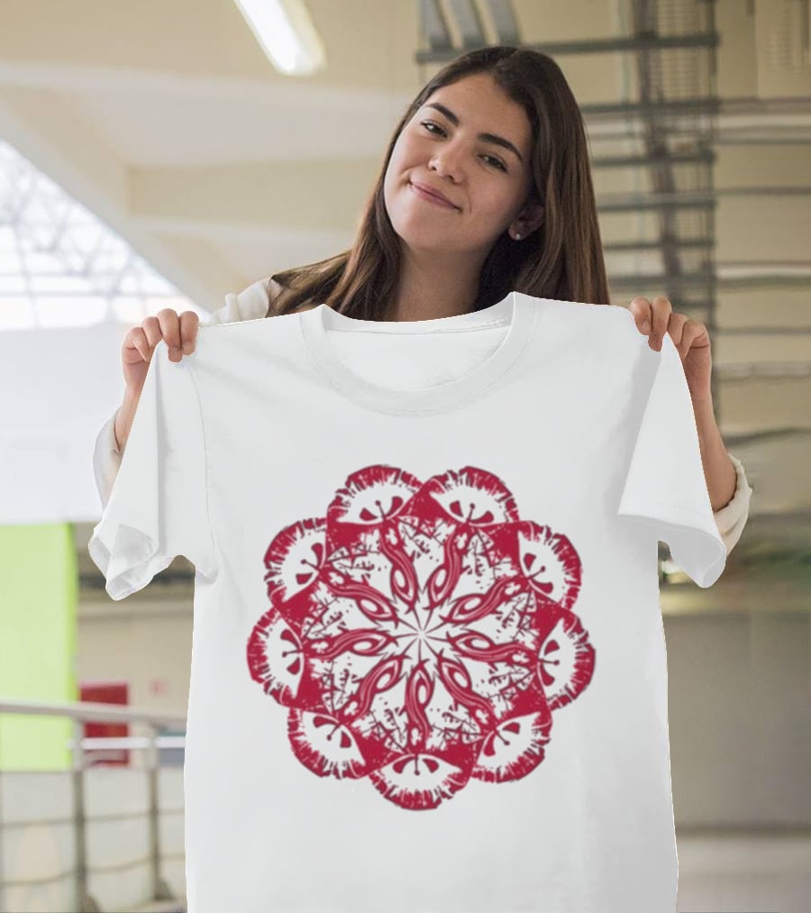 Slipknot Red Mandala Flower T-Shirt