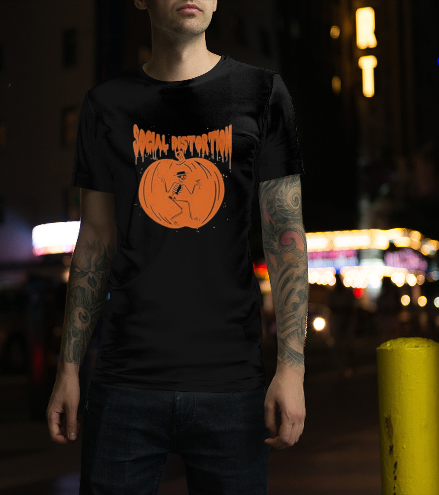 Social Distortion Skeleton Pumpkin T-Shirt