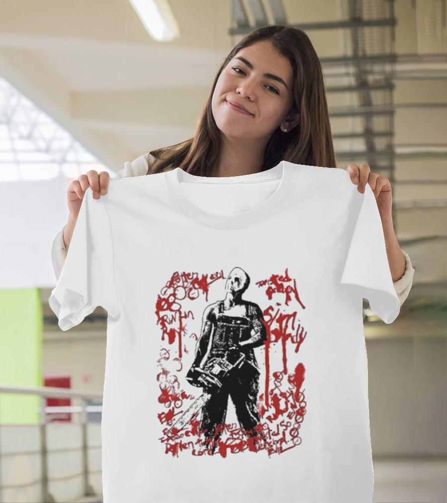 Eminem Blood Scrawl Chainsaw Man Horror T-Shirt