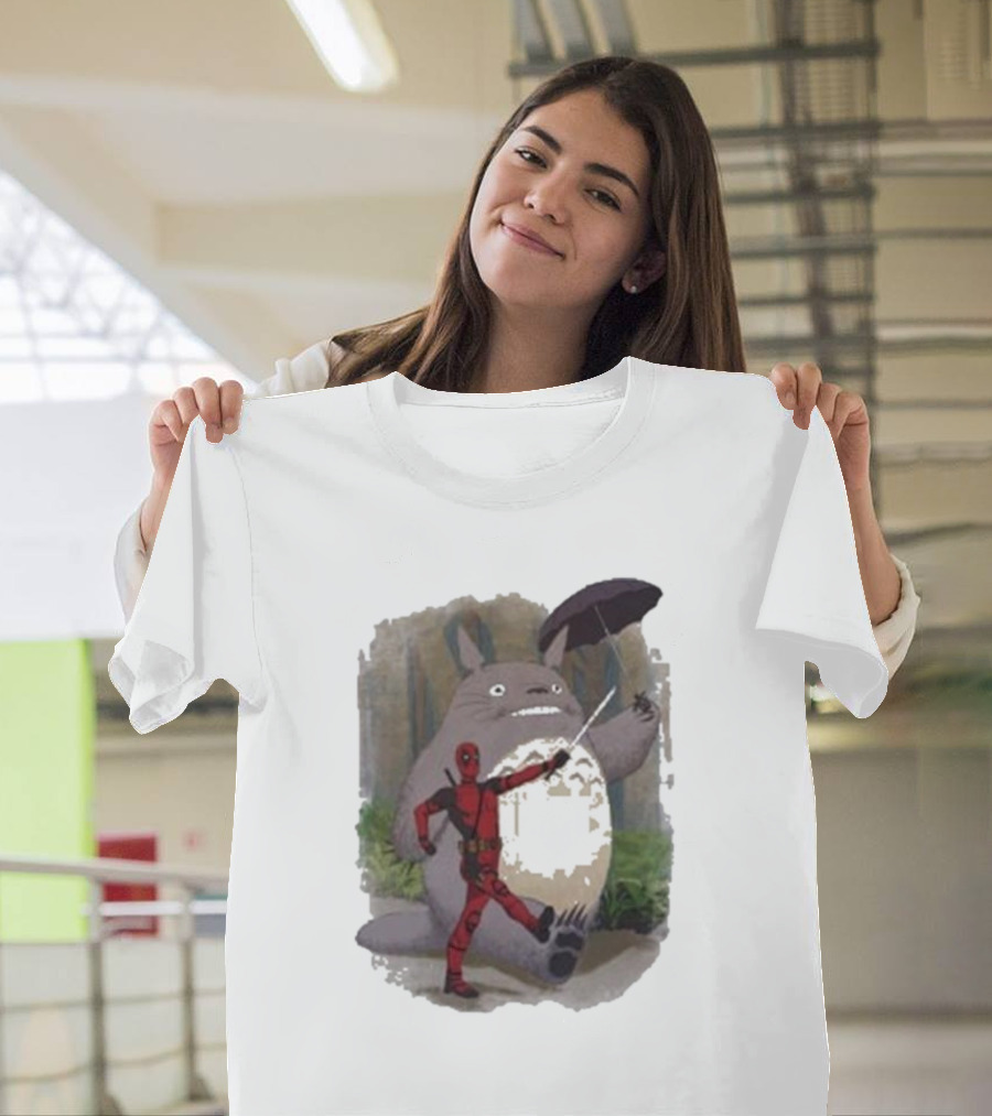 My Neighbor Totoro Deadpool Umbrella Adventure T-Shirt