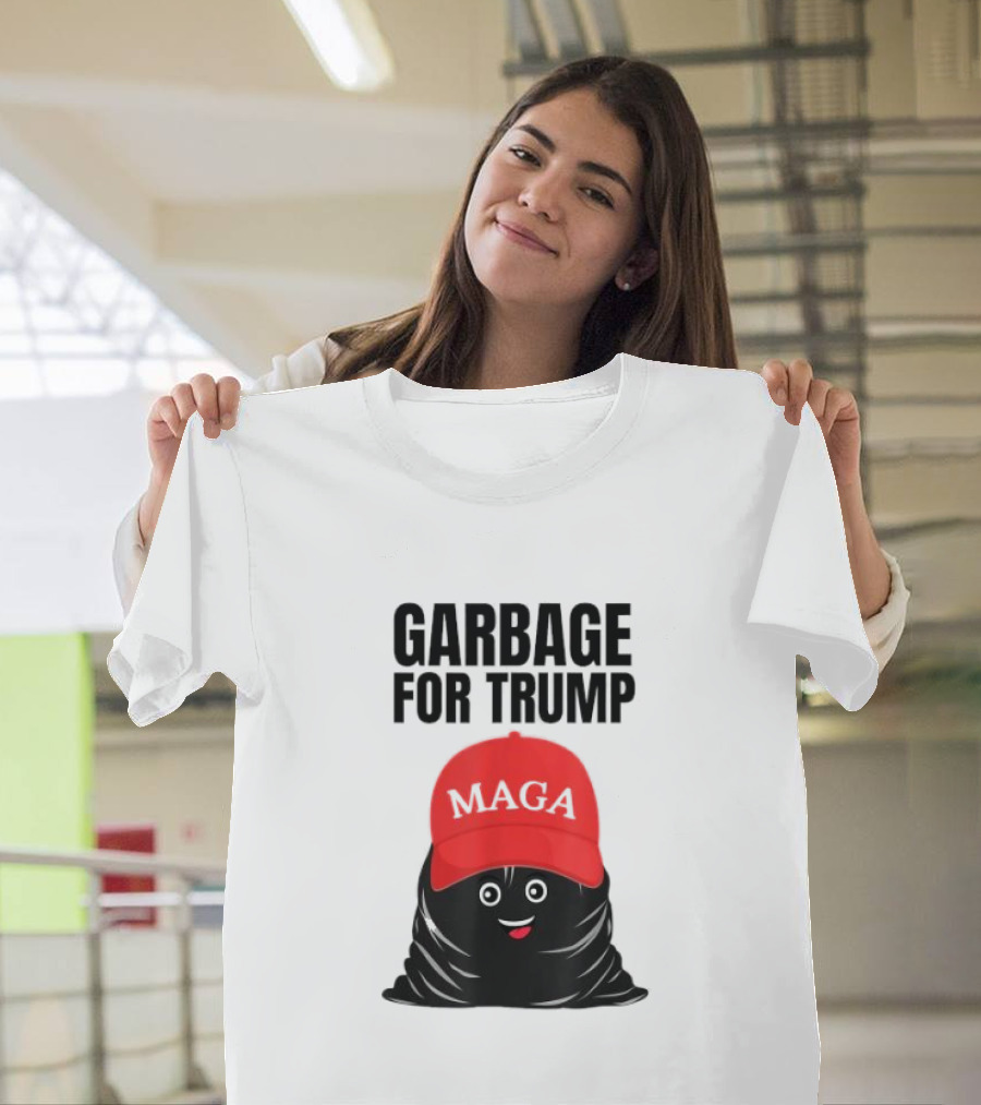 Garbage for Trump MAGA Trash Bag Cartoon T-Shirt