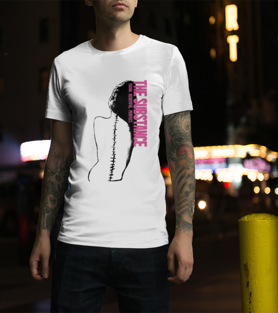 THE SUBSTANCE Young Beautiful Perfect Spine T-Shirt