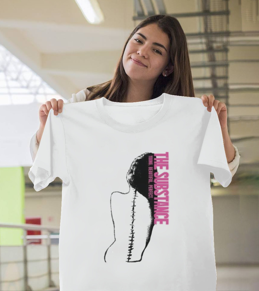 THE SUBSTANCE Young Beautiful Perfect Spine T-Shirt