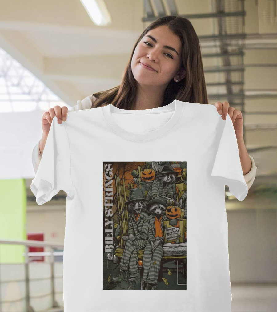 Billy Strings Halloween Racoon Gang CFG Bank Arena Baltimore MD Oct 31 2024 Tour T-Shirt