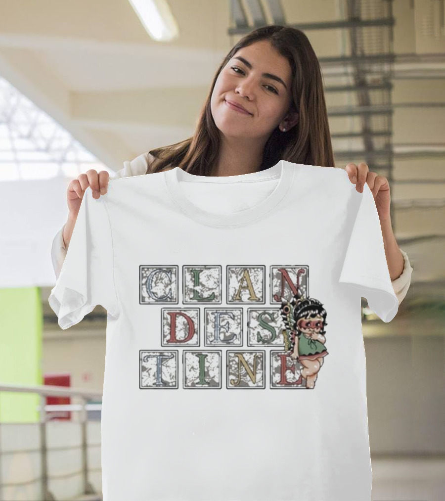 CLANDESTINE Letter Blocks with Fairy T-Shirt