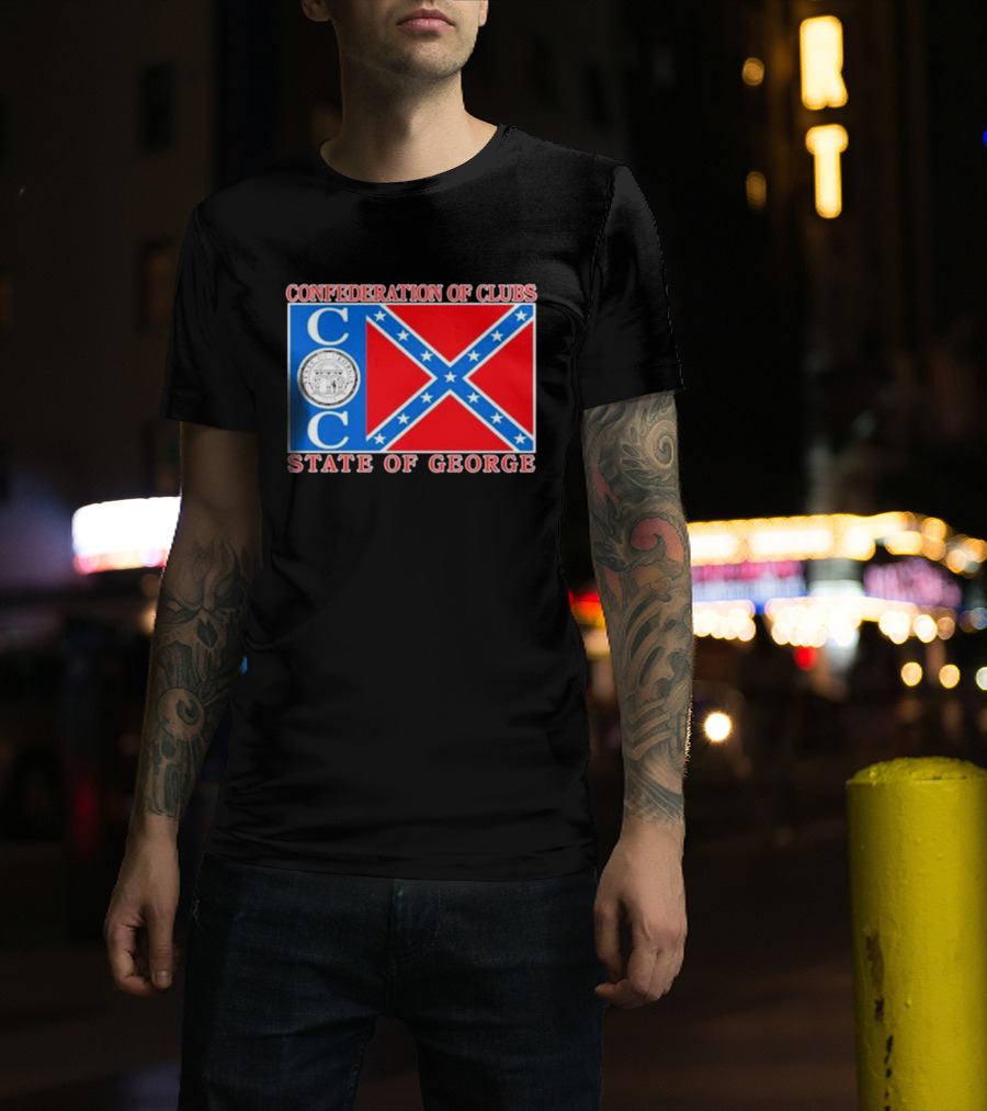 The Good Liars Confederation Of Clubs COC State Of Georgia Flag T-Shirt