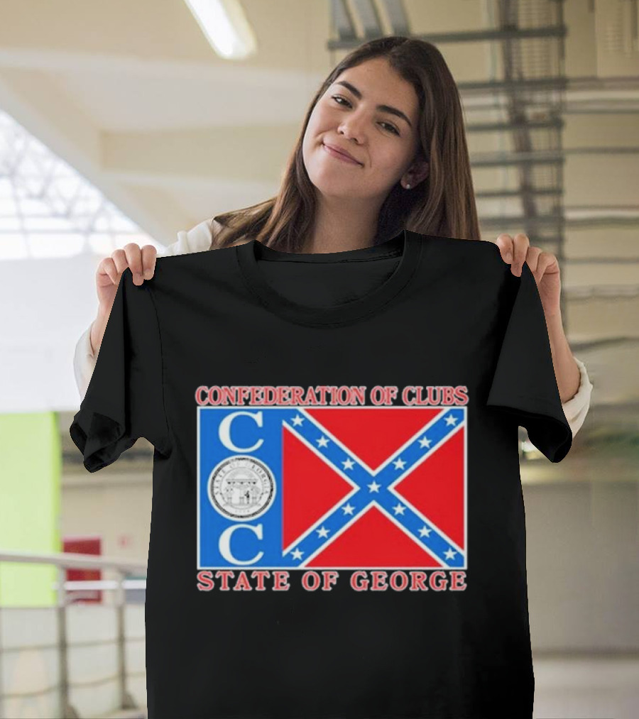 The Good Liars Confederation Of Clubs COC State Of Georgia Flag T-Shirt