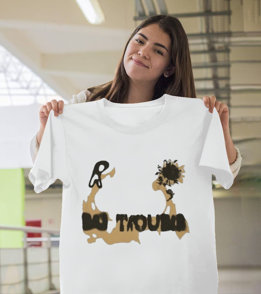 Big Trouble Beige Sunflower T-Shirt