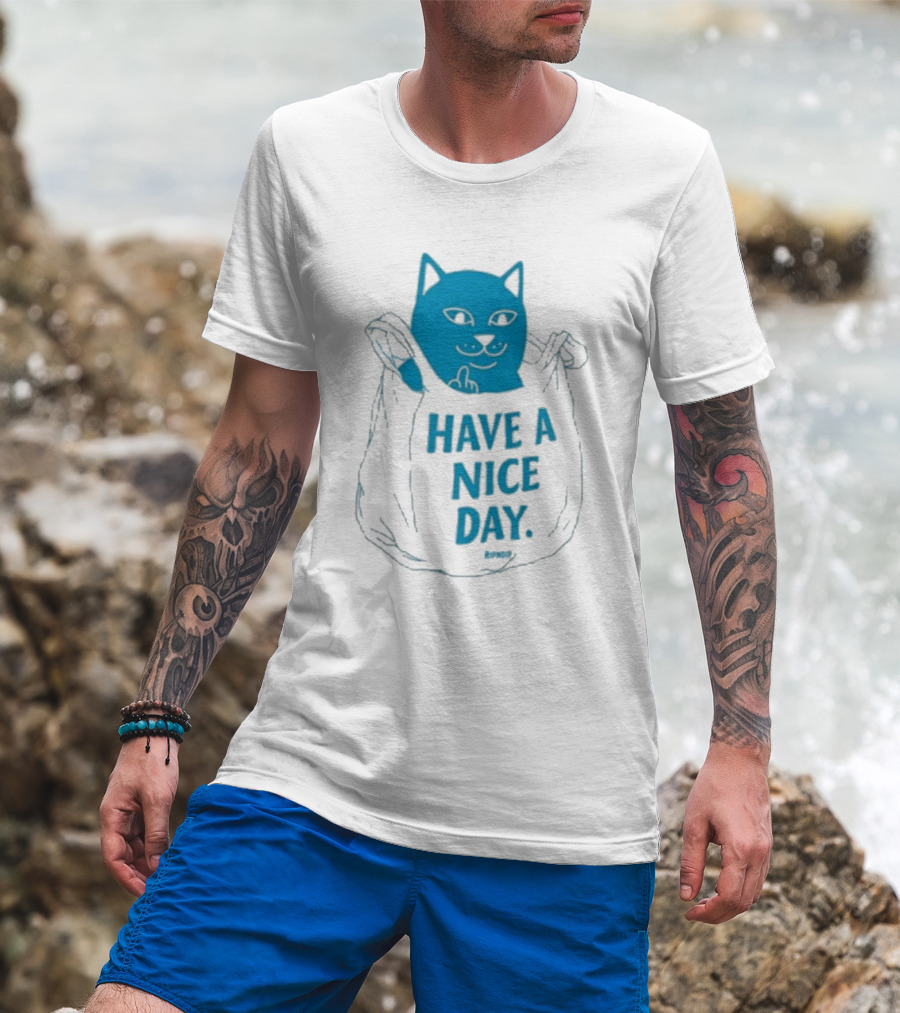 Ripndip Have A Nice Day Cat Bag T-Shirt