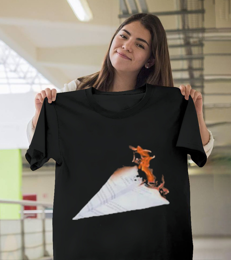 Lovejoyonline Lovejoy Nuisance Burning Paper Plane T-Shirt