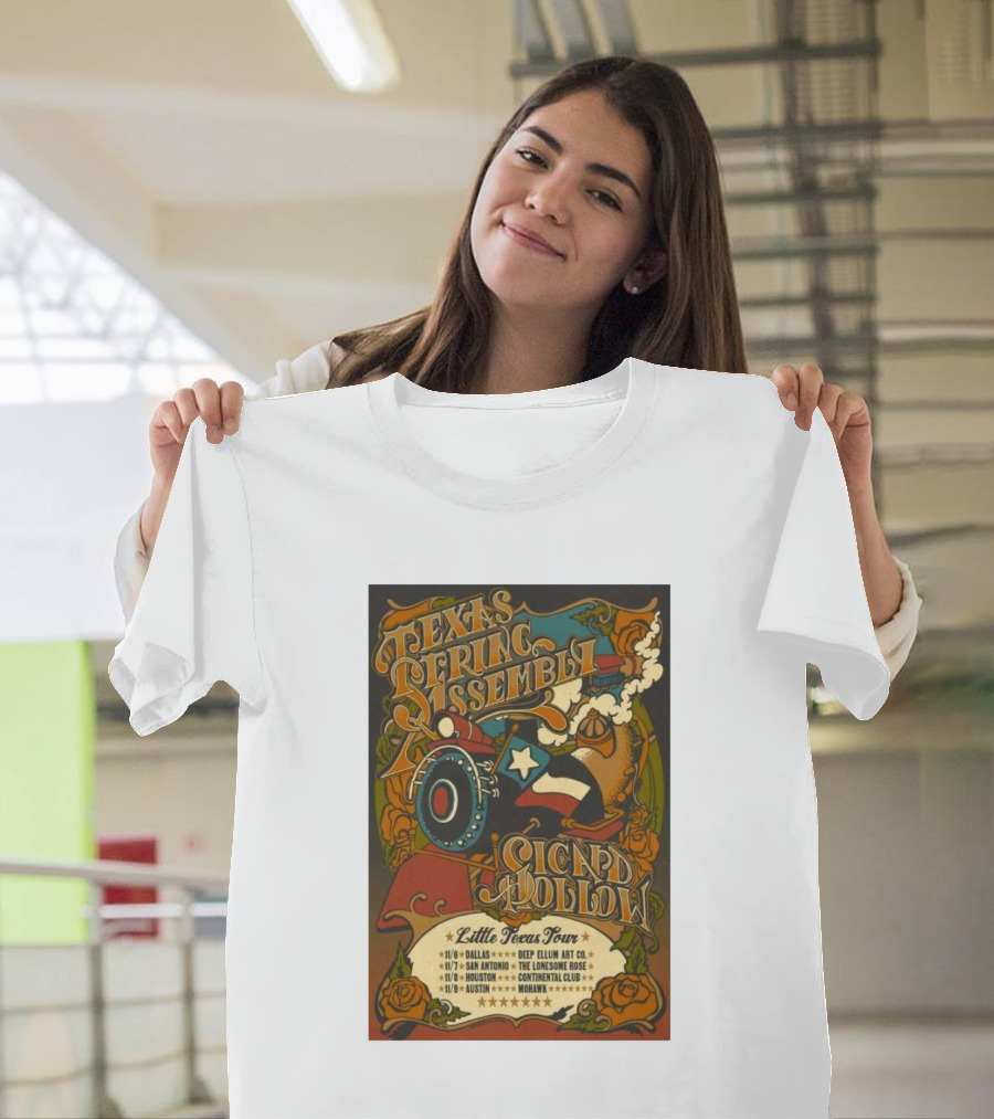 Texas String Assembly Sicard Hollow Little Texas Tour Dallas San Antonio Houston Austin November T-Shirt