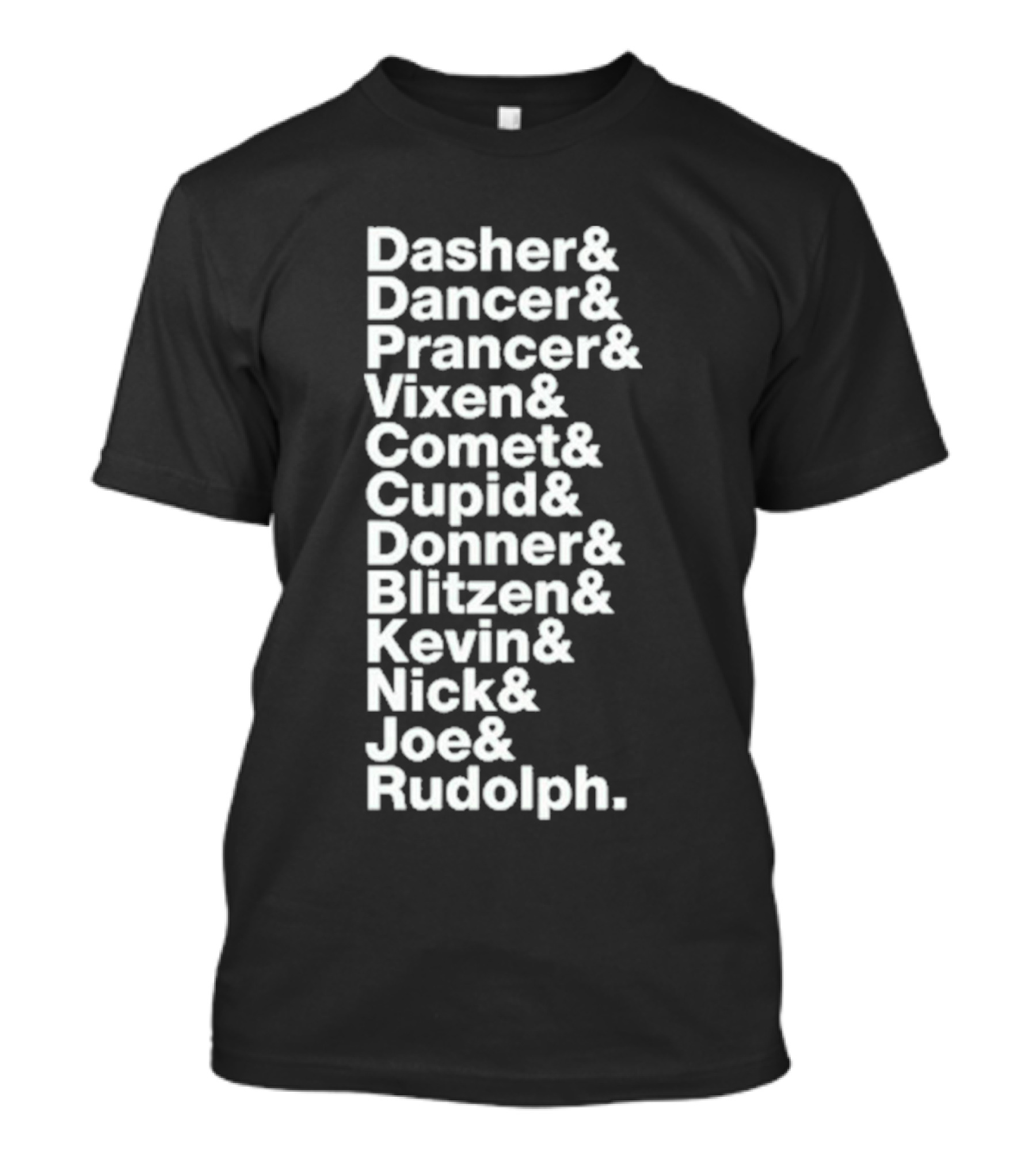 Reindeer X Jonas Brothers Kevin Nick Joe Green Playlist T-Shirt