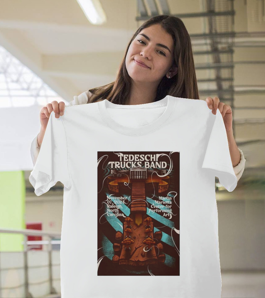 Tedeschi Trucks Band Raleigh North Carolina November 7 2024 Martin Marietta Center for Performing Arts T-Shirt